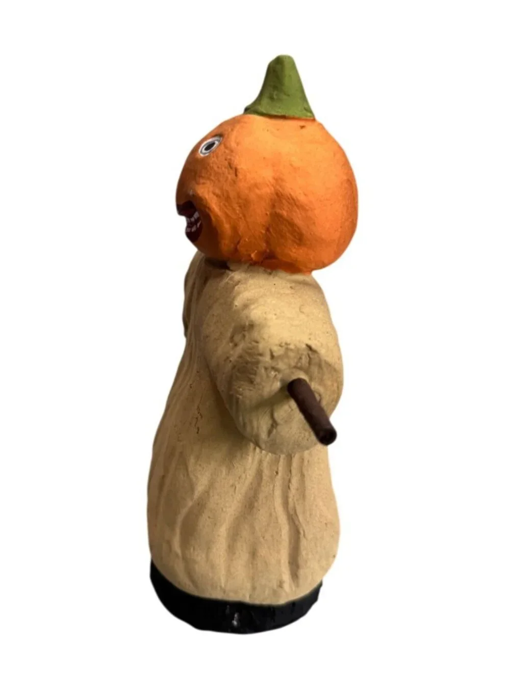 Jackson Pottery Pumpkin Scarecrow Folk Art Halloween Figure Signed 2018 OOAK 7.5 - Picture 5 of 8